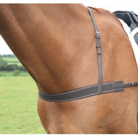Produktbild von Velociti Elastischer Gurt für Ponys in Schwarz oder Braun mit Edelstahl-Elementen