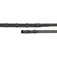 Produktbild von Velociti Gara Lederzügel für Pferde Schwarz 48 cm