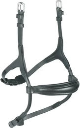 Velociti Leder Nasenband für Pferde Pony Schwarz Gepolstert – Bild 1 von 1