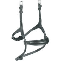 Produktbild von Velociti Leder Nasenband für Pferde Pony Schwarz Gepolstert