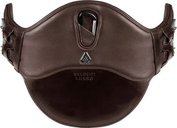 Velociti Lusso Kurze Sattelgurte mit Schnallen aus Leder und Kunstleder Braun – Bild 1 von 1