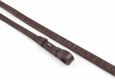 Velociti Pferdezügel aus Leder und Gummi in Braun 121,92 cm x 1,52 cm – Bild 1 von 1