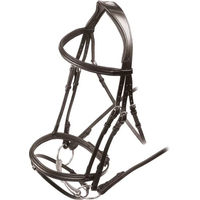 Produktbild von Velociti Rapida Gepolsterte Braut Blende für Ponys aus Leder und Edelstahl