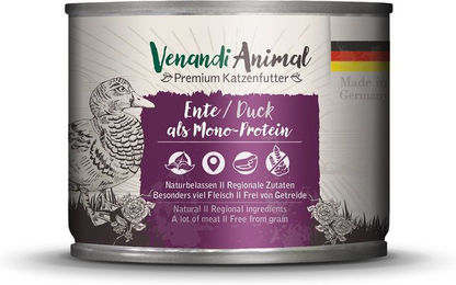 Produktbild von Venandi Animal Hundefutter Ente Monoprotein Sensitive 12x200g