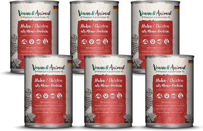 Venandi Animal Hundefutter Huhn Monoprotein Sensitive Stückchen in Sauce 2400g – Bild 1 von 2