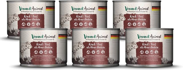 Venandi Animal Hundefutter Rind Monoprotein Sensitive Stückchen in Sauce 1200g – Bild 1 von 2