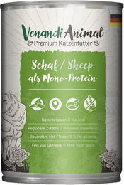 Produktbild von Venandi Animal Hundefutter Schaf Monoprotein mit hohem Fleischanteil 24x400g