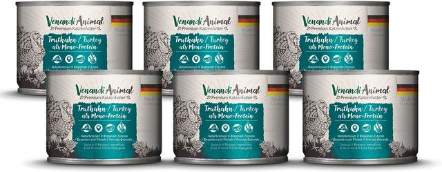 Venandi Animal Hundefutter Truthahn Monoprotein Sensitive Stückchen in Sauce 1200g – Bild 1 von 2