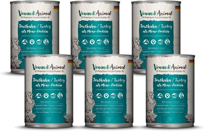 Venandi Animal Hundefutter Truthahn Monoprotein Sensitive Stückchen in Sauce 2400g – Bild 1 von 2
