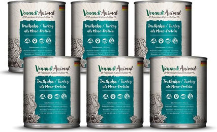 Venandi Animal Hundefutter Truthahn Monoprotein Sensitive Stückchen in Sauce 4800g – Bild 1 von 2