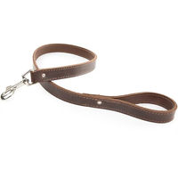Produktbild von Venandi Animal Hundeleine aus Leder in Braun 20/100 cm