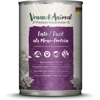 Produktbild von Venandi Animal Katzen Nassfutter Ente Monoprotein Sensitive Stückchen in Sauce Adult 6 x 400 g - 6 x 400 g