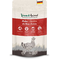 Produktbild von Venandi Animal Katzen Nassfutter Huhn Monoprotein Stückchen in Sauce Adult 12 x 125 g - 12 x 125 g