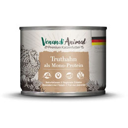 Venandi Animal Katzenfutter Truthahn Monoprotein Sensitive Stückchen in Soße Adult 6 x 200 g - 6 x 200 g – Bild 1 von 4