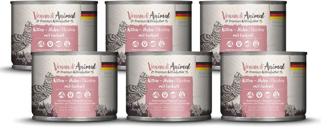 Venandi Animal Kitten Futter Huhn mit Lachsöl für Haut und Fell 1200g – Bild 1 von 2