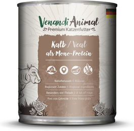Venandi Animal Monoprotein Kalb Stückchen in Sauce für Katzen Adult 6 x 800 g - 6 x 800 g – Bild 1 von 4