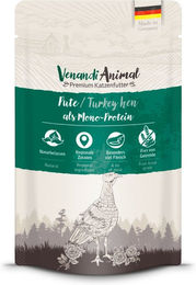Venandi Animal Monoprotein Katzenfutter Pute Stückchen in Sauce Adult 12 x 125 g - 12 x 125 g – Bild 1 von 7