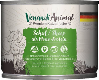 Venandi Animal Monoprotein Katzenfutter Schaf Adult 6x200g - 6 x 200 g – Bild 1 von 2