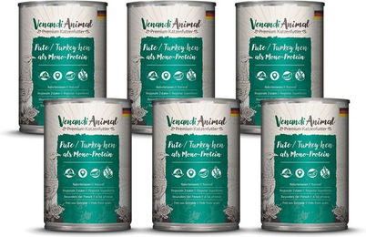 Venandi Animal Monoprotein Pute Sensitive Katzenfutter für alle Katzen 2400g – Bild 1 von 2