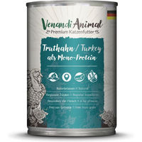 Produktbild von Venandi Animal Monoprotein Truthahn Stückchen in Sauce für Katzen Adult 6 x 400 g - 6 x 400 g