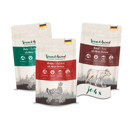 Venandi Animal Probierpaket Hund Huhn Pute Rind Sensitive 24x125g – Bild 1 von 4