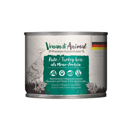 Venandi Animal Pute Monoprotein Katzenfutter 6x200g – Bild 1 von 2