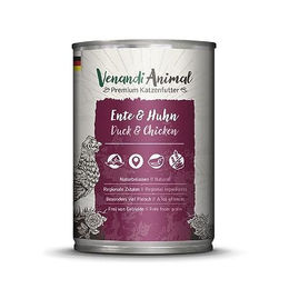 Venandi Premium Nassfutter für Katzen Ente und Huhn getreidefrei 400g - 400 g – Bild 1 von 4