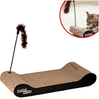 Produktbild von Venteo Kratzpappe Perfect Griffes Kratzmatte für Katzen mit Feder