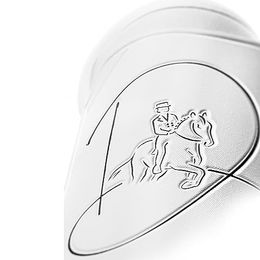 Veredus Absolute Easy Strap Dressurgamaschen vorne aus Neopren Weiß Größe L – Bild 1 von 3