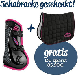 Veredus Carbon Gel Vento Color Gamaschen vorne aus Neopren in Schwarz oder Pink Größe L – Bild 1 von 1