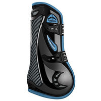 Produktbild von Veredus Carbon Gel Vento Gamaschen vorne aus Neopren Größe L in Blau und Schwarz