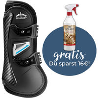 Produktbild von Veredus Gamaschen Carbon Gel VENTO Vorne Schwarz Größe M