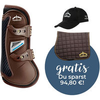 Produktbild von Veredus Gamaschen Carbon Gel VENTO Vorne Schwarz Größe M