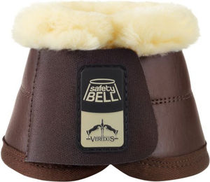 Produktbild von Veredus SafetyBell Save the Sheep Hufglocken für Pferde in Schwarz und Braun