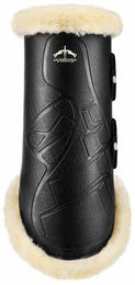 Veredus Turnout Boot TRS Rear Save the Sheep Gamaschen für Pferde Schwarz Wolle Größe M – Bild 1 von 3