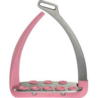 Produktbild von Veredus Vita Steel1 Sicherheitssteigbügel aus Edelstahl in Rosa Silber 1 Paar
