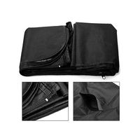 Produktbild von Verk Group Autoschonmatte Hundedecke aus Polyester Schwarz als Schutzdecke für Rückbank und Kofferraum