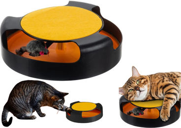 Verk Group Katzenspielzeug mit Spielmaus und Kratzmatte aus Kunststoff für alle Altersstufen – Bild 1 von 13
