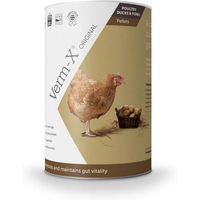 Produktbild von Verm-X Kräuter Pellets zur Magen-Darm-Unterstützung für Geflügel Huhn Ente Gans Pute 750 g - 0,75 kg