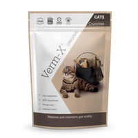 Produktbild von Verm-X Leckerli für Katzen zur Unterstützung der Magen-Darm-Verdauung 120g