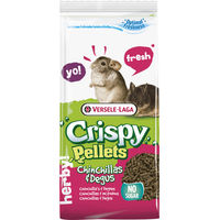 Produktbild von Versele-Laga Crispy Pellets Hauptfutter für Chinchillas und Degus getreidefrei und ohne Zucker 1 kg