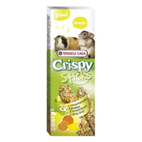 Produktbild von Versele-Laga Crispy Sticks Zitrusfrüchte Knabberstangen für Meerschweinchen Chinchillas und Kaninchen 110g - 2 x 110 g