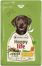 Produktbild von Versele-Laga Happy Life Junior Trockenfutter Huhn für Welpen und junge Hunde 2,5 kg