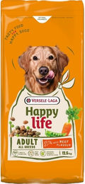 Produktbild von Versele-Laga Happy Life Trockenfutter Rind und Huhn für adulte Hunde 12,5kg ohne Farb- und Aromastoffe