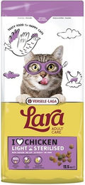 Versele-Laga Lara Adult Light Sterilized Katzenfutter Huhn 12,5 kg zur Gewichtskontrolle ohne Farb- und Aromastoffe – Bild 1 von 2