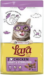 Produktbild von Versele-Laga Lara Adult Light Sterilized Katzenfutter Huhn 7 kg