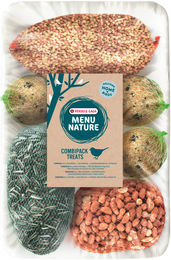 Versele-Laga Menu Nature Combipack Treats Wildvogel Snack mit Meisenknödeln Fettstäbchen und Erdnüssen 1 kg - 1 kg – Bild 1 von 7