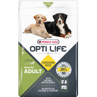 Produktbild von Versele-Laga Opti Life Adult Maxi Hundefutter für große Rassen mit Geflügel 12,5 kg - 12,5 kg