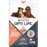 Produktbild von Versele-Laga Opti Life Adult Skin Care Hundefutter Lachs für mittlere und große Hunde Glutenfrei 12,5 kg - 12,5 kg