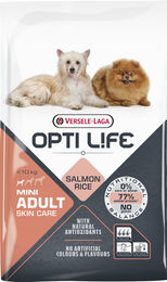 Versele-Laga Opti-Life Adult Skin Care Mini Hundefutter für kleine Rassen mit Lachs und Huhn glutenfrei 7,5 kg - 7,5 kg – Bild 1 von 4